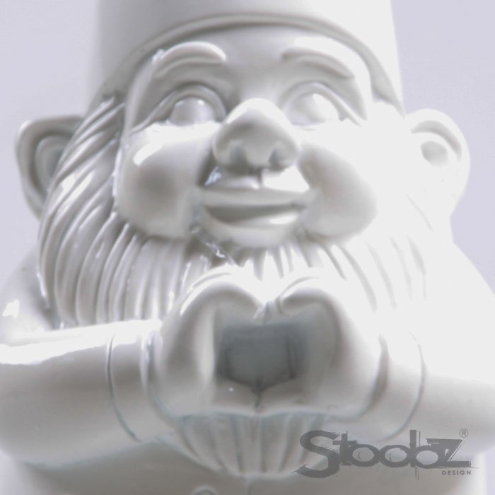 STOOBZ DESIGN – GNOME HERZ 8x10x20 cm WEISS