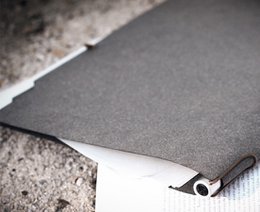 Porte documents en cuir recyclé avec intercalaires