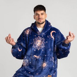 Vitapur - Hoodie blanket + socks - Carrol Blue