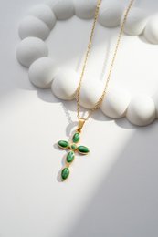 Halskette aus rostfreiem Stahl angehender eleganter goldener goldener trendy