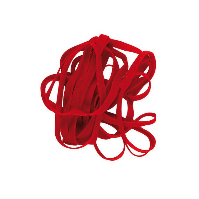 Gomas Alco 150x4mm rojo caja carton 500 gramos