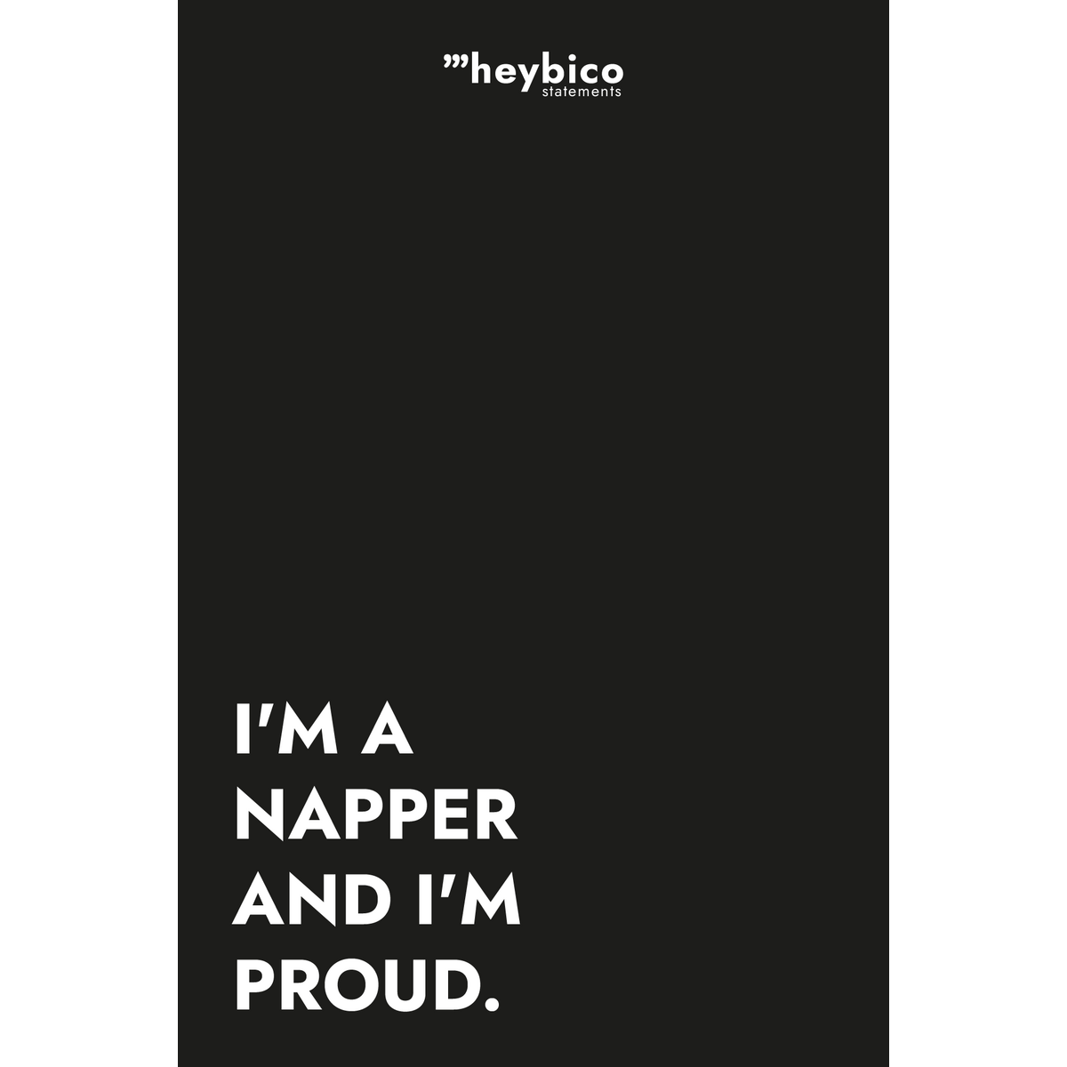 I AM A NAPPER - taza reutilizable, café para llevar