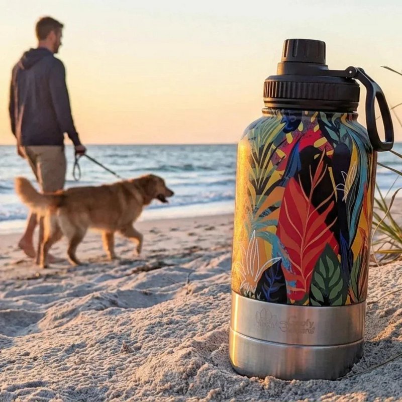 Borraccia da 1 litro per cane tropicale