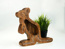 Piggy Bank Kangaroo Braune Farbe