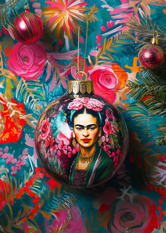 Frida Kahlo: Christmas Ornament | Card Fripperies