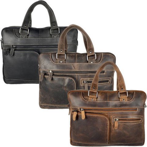 Laptop bag Messenger Bag 15 6 inch buffalo leather leather cognac