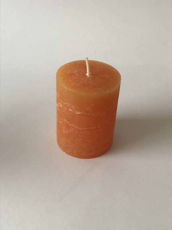 Rustikaler Stumpen 70x 90 mm, 2,4 orange
