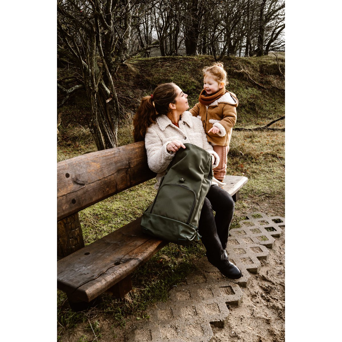 family bag | canvas - forest green