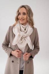 Muslin klud til voksne rose/off white