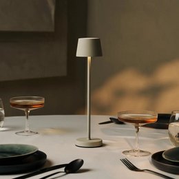 Vondel Mini Shadow Grå Trådløs Lampe