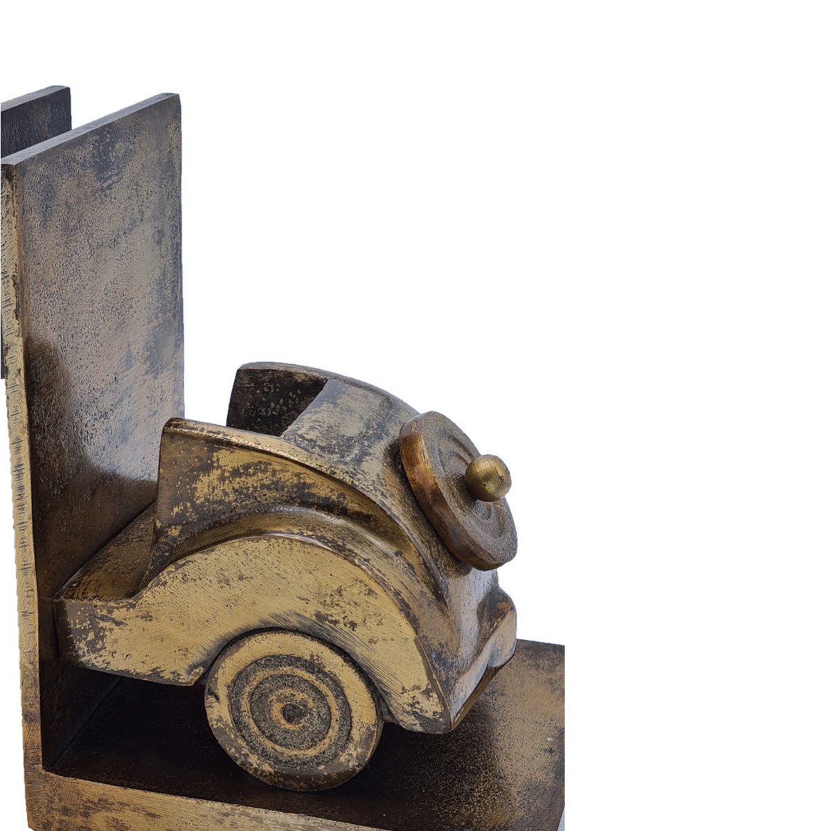 Bookend - Samochód - Antyczne Złoto