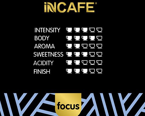 iNCAFE FOCUS Espressokaffee, 25 Nespresso-Komp. Kapseln