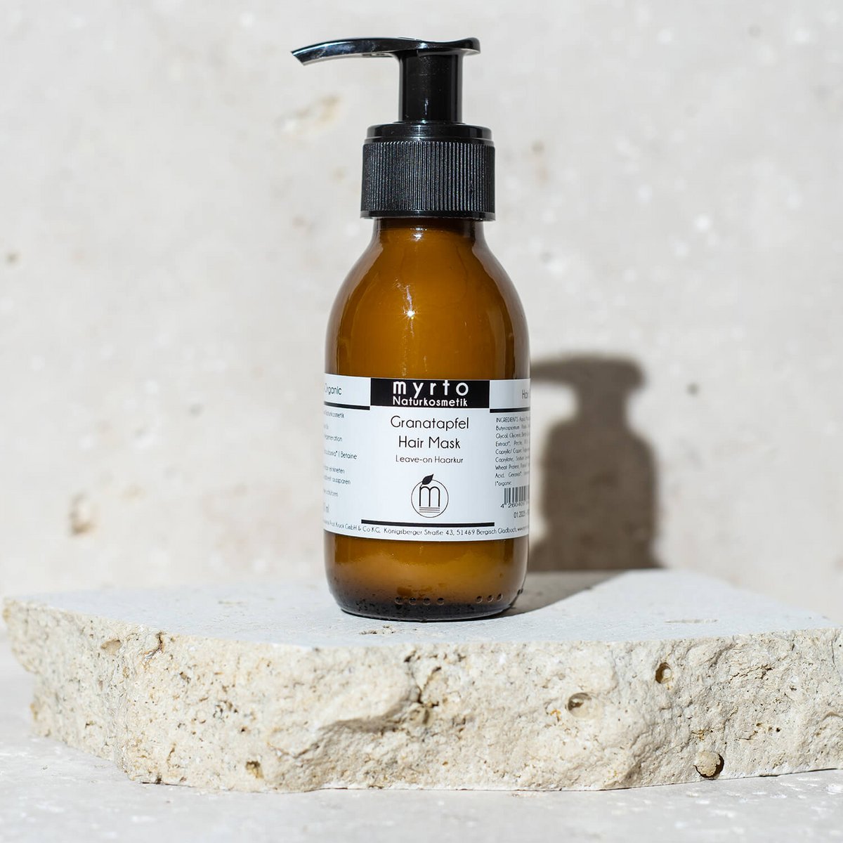myrto Bio Hair Mask Melograno - Trattamento senza risciacquo per capelli danneggiati