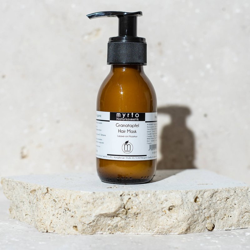 myrto Bio Hair Mask Melograno - Trattamento senza risciacquo per capelli danneggiati