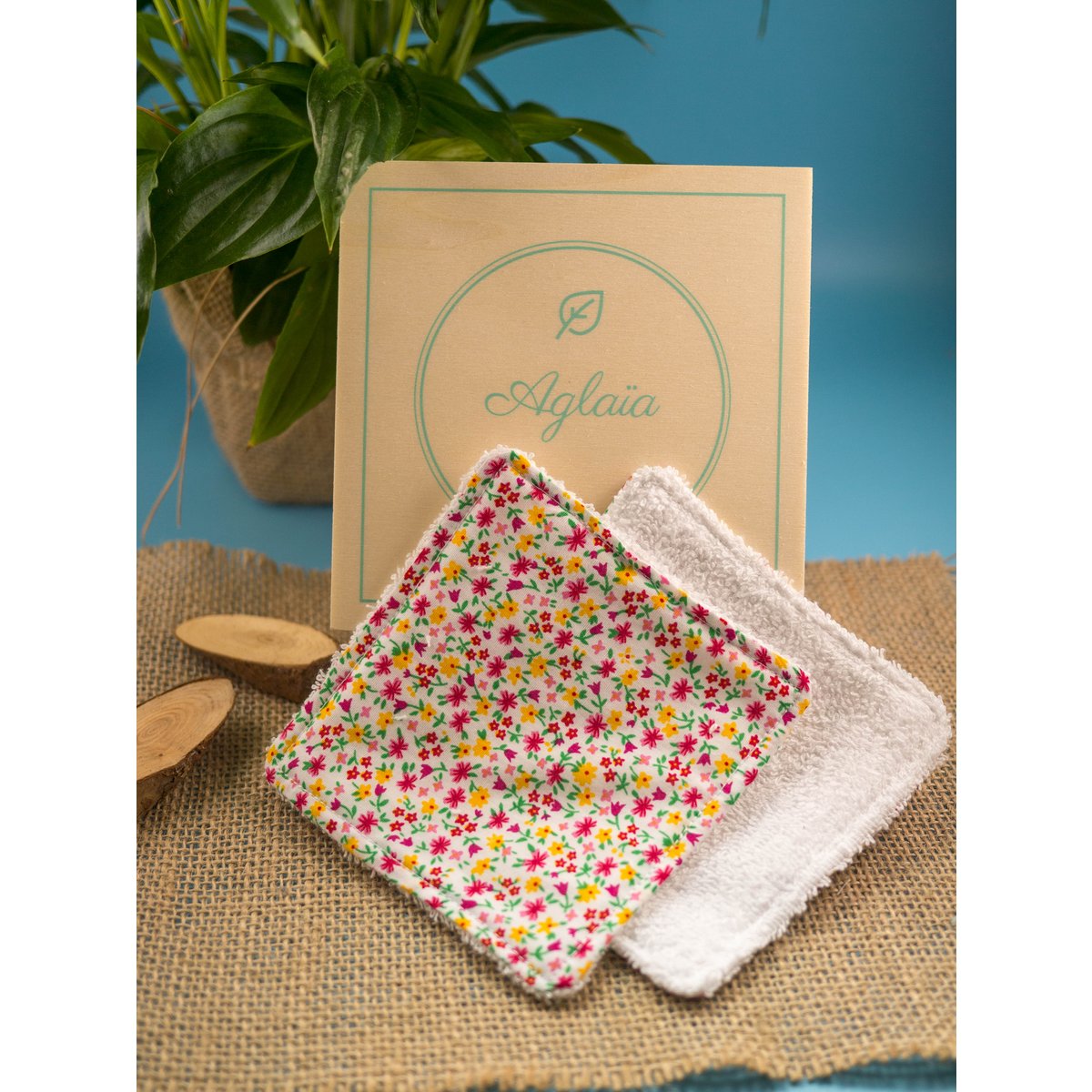 Box lingettes démaquillantes lavables - Semainier de 7 lingettes
