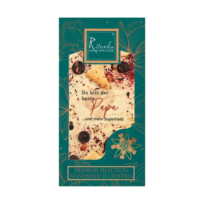 Chocolat Blanc PREMIUM - MEILLEUR PAPA 95g