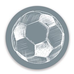Vægcirkelsæt med sportsbolde