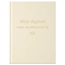 Fyllbooks Diario de Gratitud - Crema de lino con lámina dorada