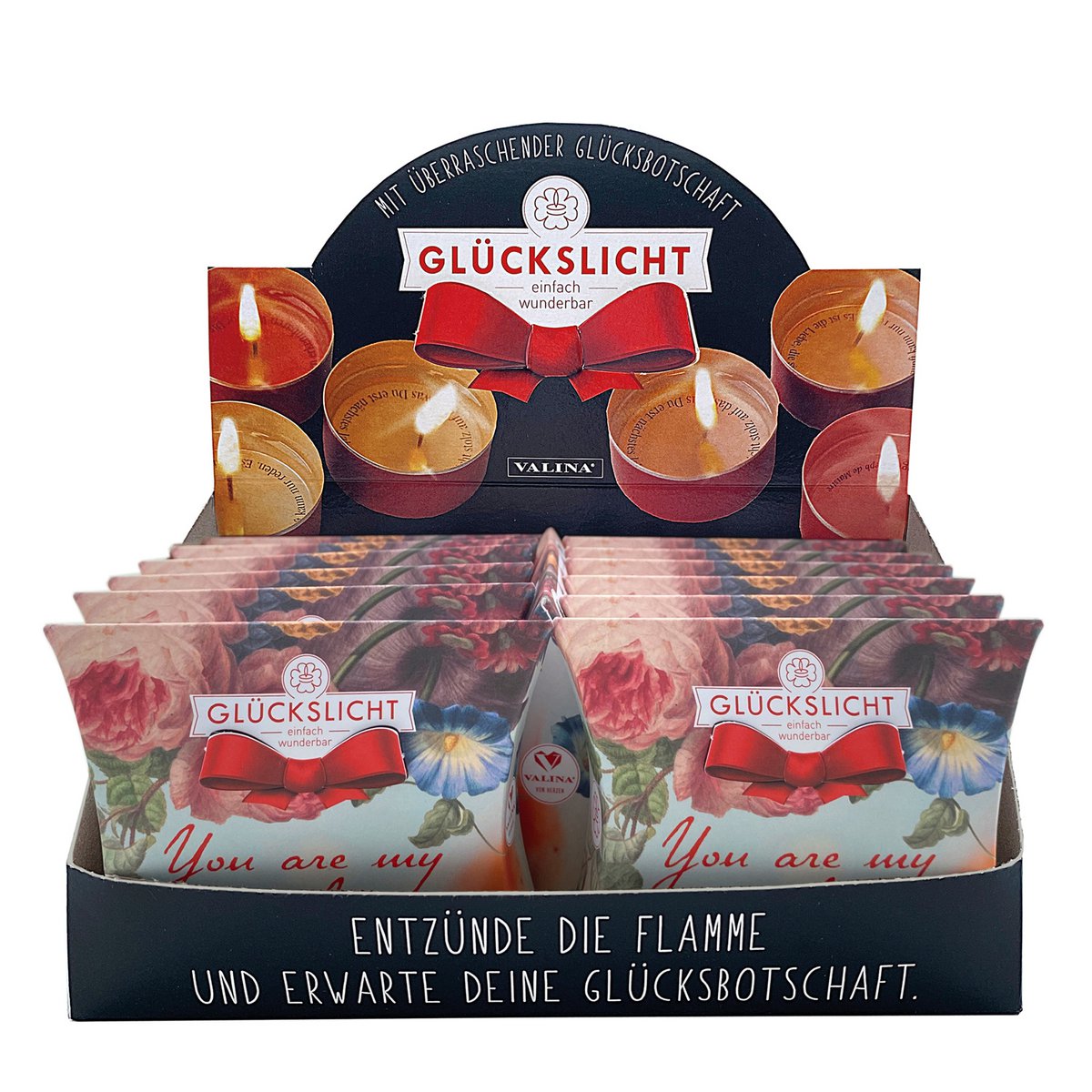Lucky light / In a gift box with a cut-out bow 🎀 / Vintage / You are my sunshine / With a romantic floral motif