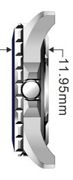 Power Mesh Isola silver polished 3-hand 10 ATM