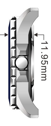 Power Mesh Isola silber poliert 3-Zeiger 10 ATM