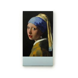Notelet, Pige med en perleørering, Vermeer