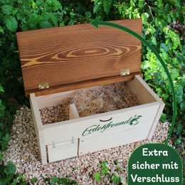 ERDENFREUND® hedgehog house with rat flap