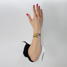 ​ PETITE ORCHID cardboard watch / paperlike watch / digital watch made of Tyvek®