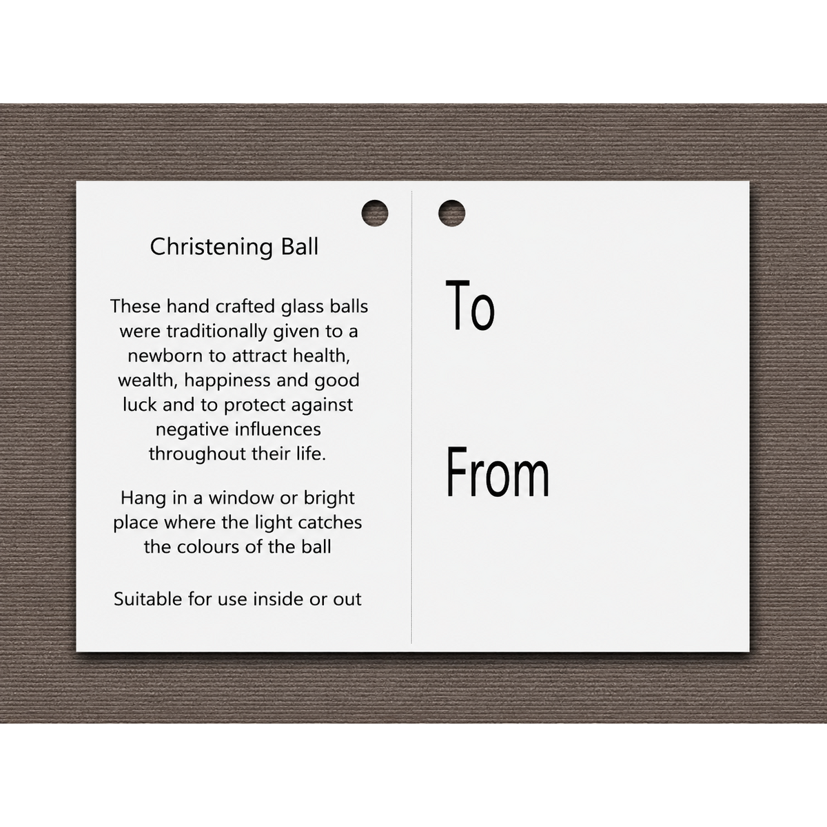 10 cm Spirit Ball - Taufe - Pastellsilber