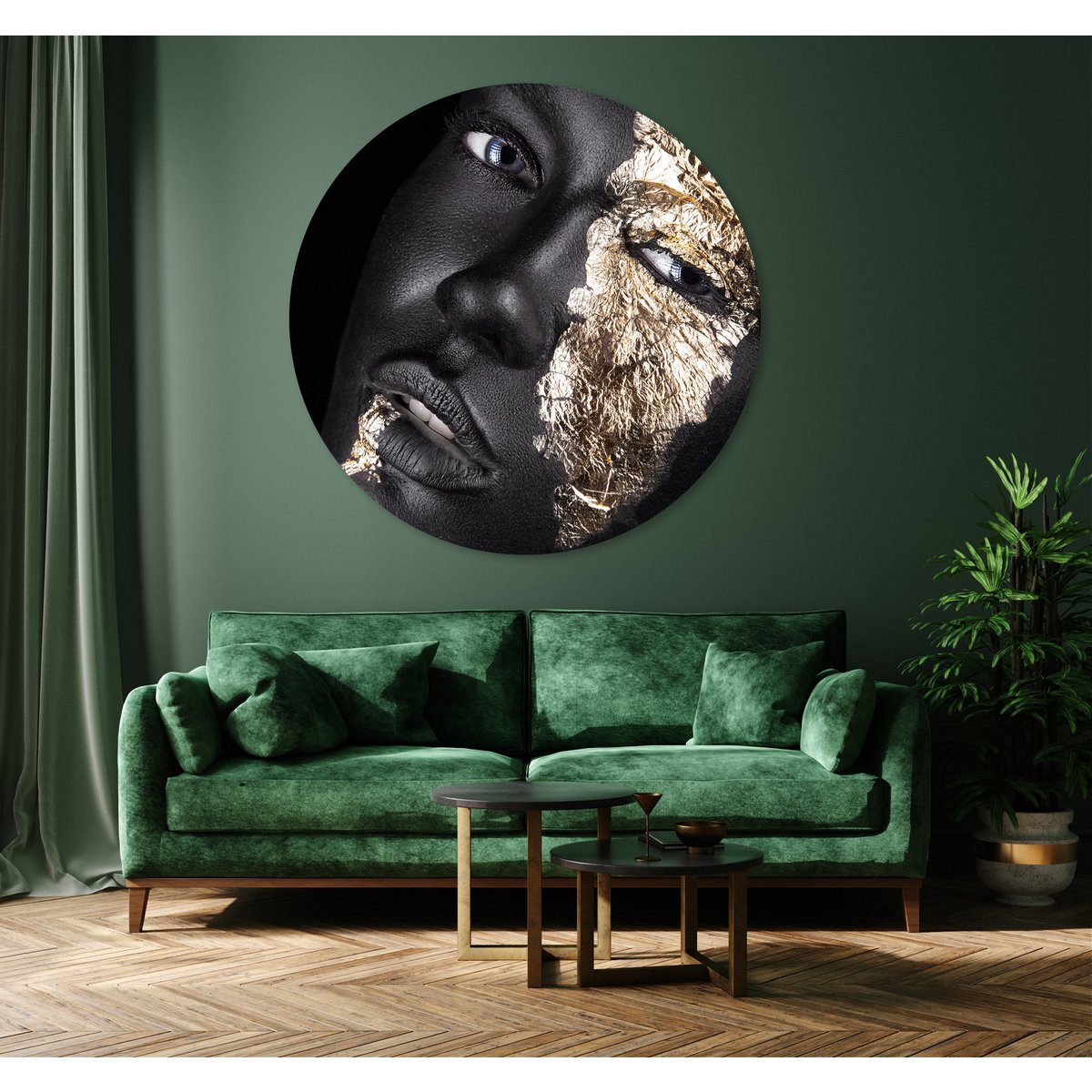 Cercle Mural - Golden Hour - Qualité Dibond Premium