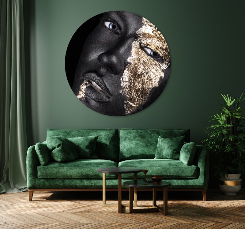 Wall Circle - Golden Hour - Premium Dibond kvalitet