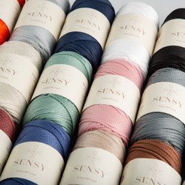 Sensy Premium 3 mm - 131 yards 100 % polyester macrame ledning