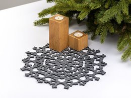 Kersttafelplacemat SNOWFLAKE