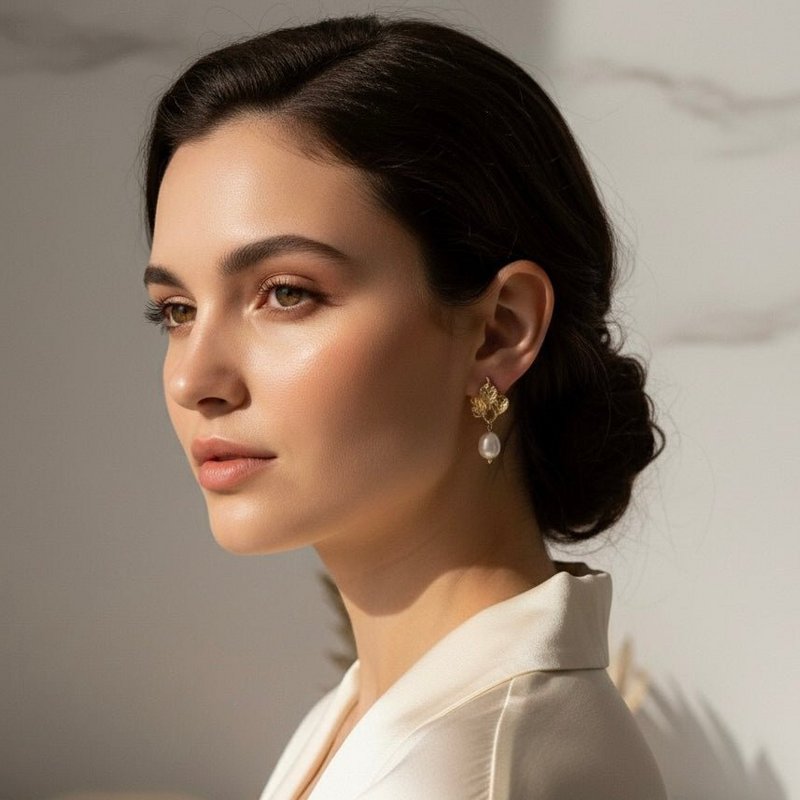 DAISY – Orecchini con Perle di Fiume Placcati Oro 18k