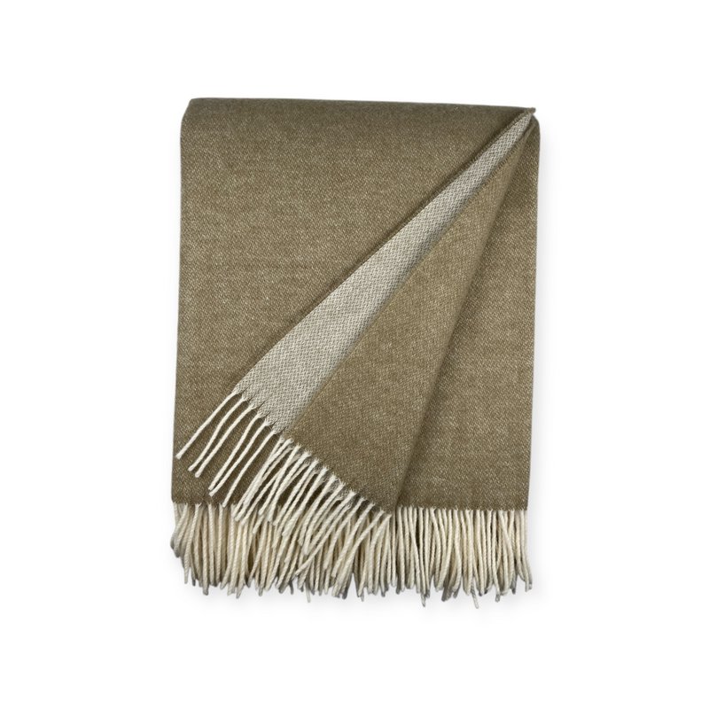 2 -seitige Plaids - 80% Merinowolle - extra weiche - lebendige Farben