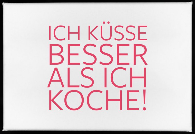 Magnet, 79 x 53mm, ICH KÜSSE BESSER ALS ICH KOCHE!