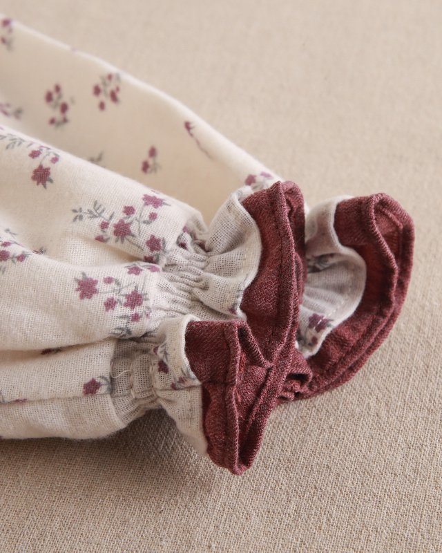 Babykleid mit Blumendruck und Pompon-Detail P71-11604032