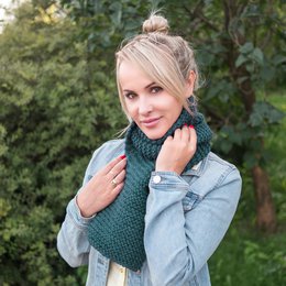 NEEDLE IT® Strickset für erwachsene Anfänger, komplett mit Stricknadeln – DIY Stricken von Wollschal – Geschenkidee (Dunkelgrün)