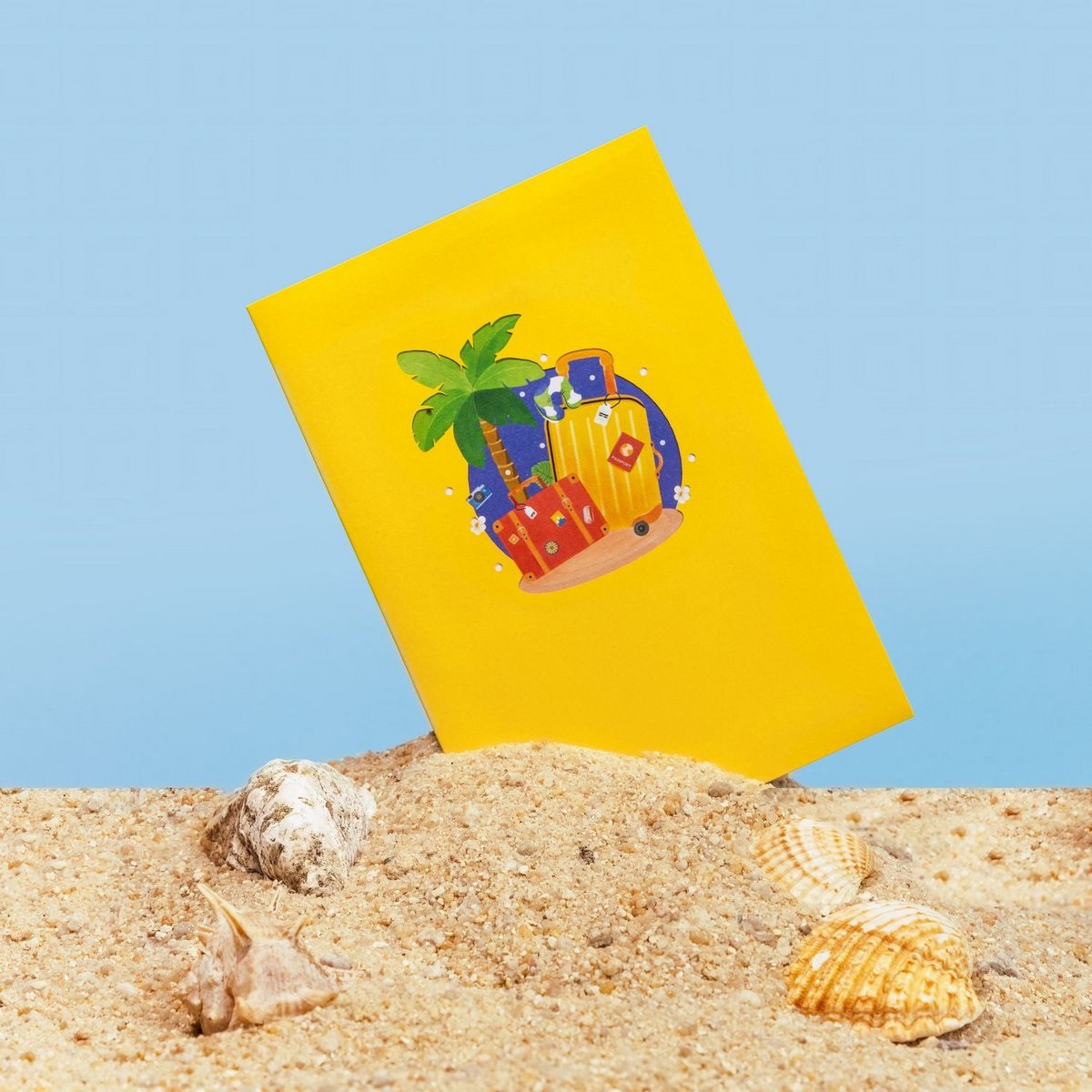 Pop-upkaart voor een goede reis