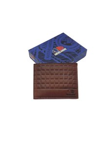 Kleine reliëf vintage lederen bifold portemonnee, merk Americanino, art. PDK514-9
