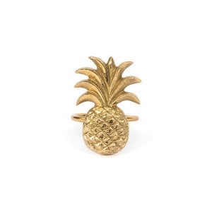 The Pineapple Napkin Ring - Gold