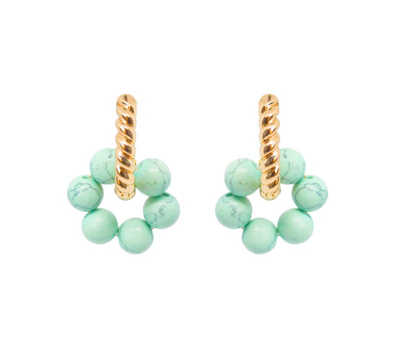 Howlite øreringe