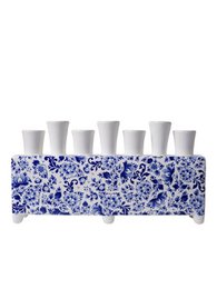 Tulip vase Delft blue rectangle