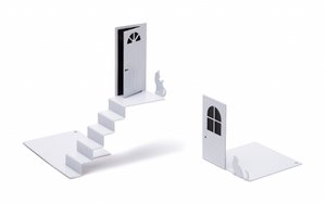 Peleg Design Buchstütze Bookstairs 2er-Set