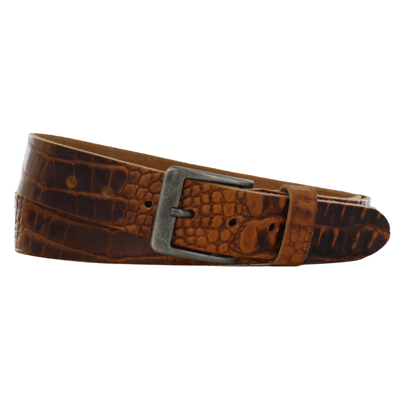 Ceinture taille 4cm | Crocodile en cuir grainé