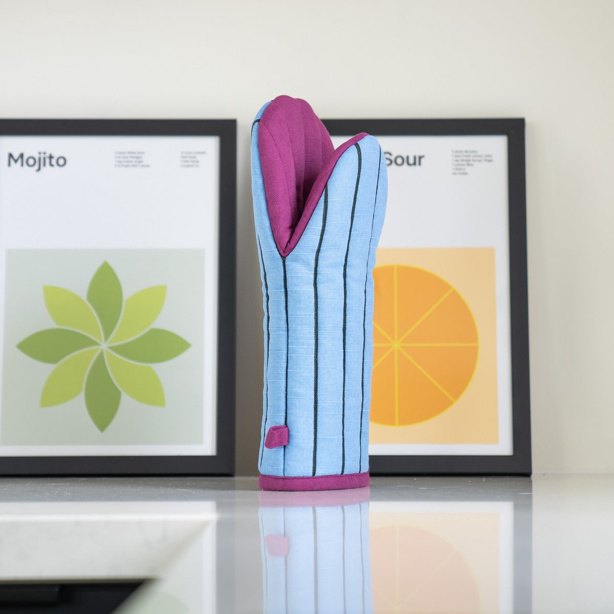 Oven glove Vivid Blue Green