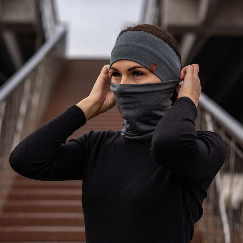 Women's Headband 160 Merino Perfect Grey