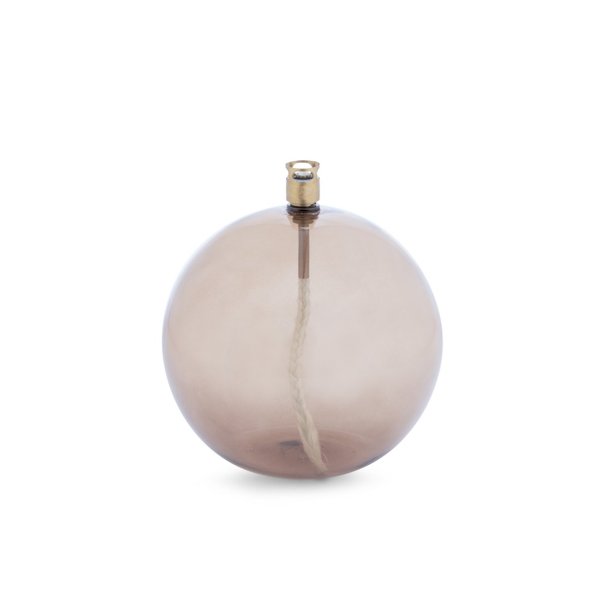 Olielamp Rund champagne messing L