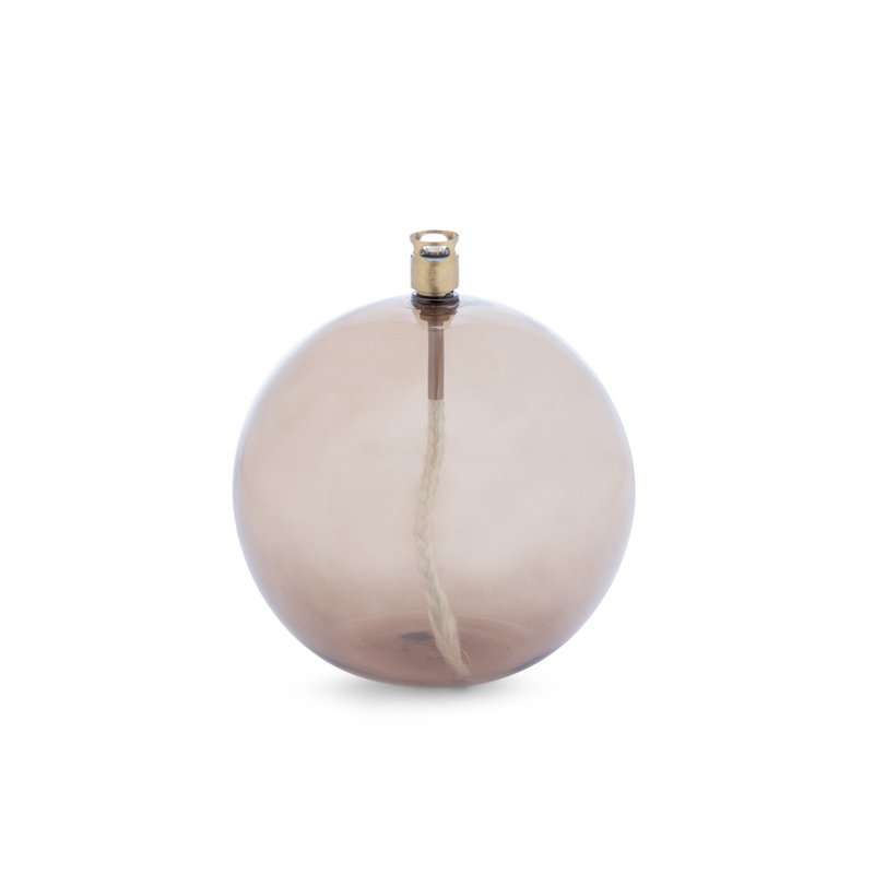 Olielamp Round champagne brass L
