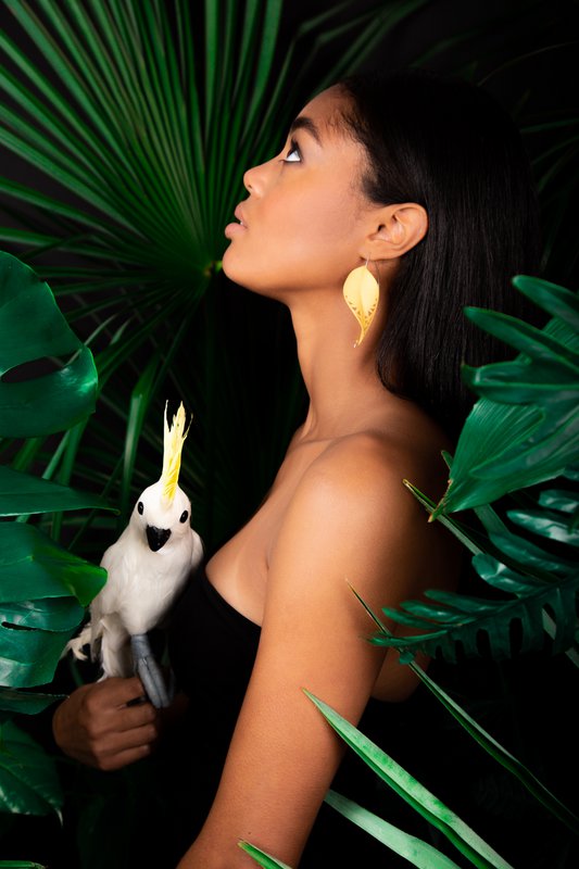 LEAF Earrings Citrus